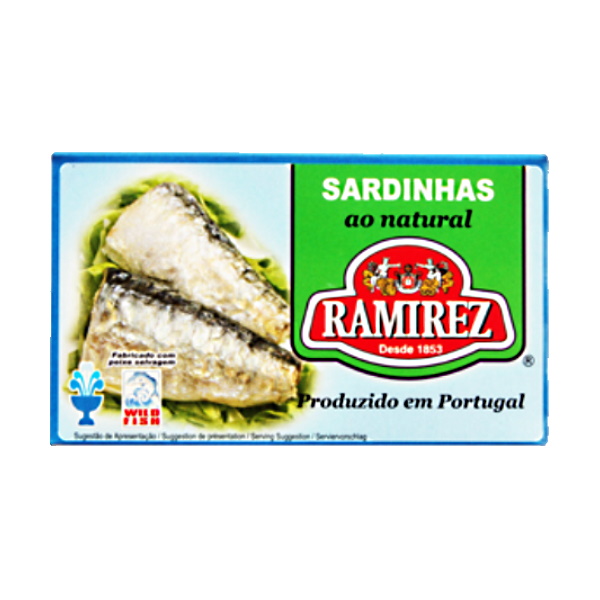 Portugalské sardinky natural (vo vlastnej šťave)